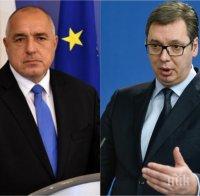 ИЗВЪНРЕДНО В ПИК: Бойко Борисов проведе телефонен разговор с президента на Сърбия Александър Вучич