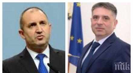 извънредно пик правосъдният министър данаил кирилов рекордна среща президента радев час половина бистриха новия съдебен закон обновена