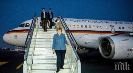 проблеми самолета меркел удари наземно превозно средство