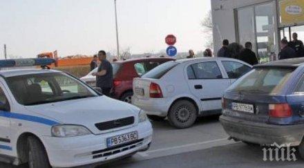 дрогиран вряза мерцедес бензиностанция