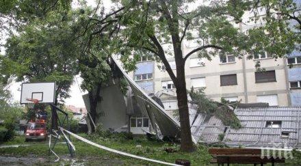 бурен вятър предизвика сериозни щети загреб