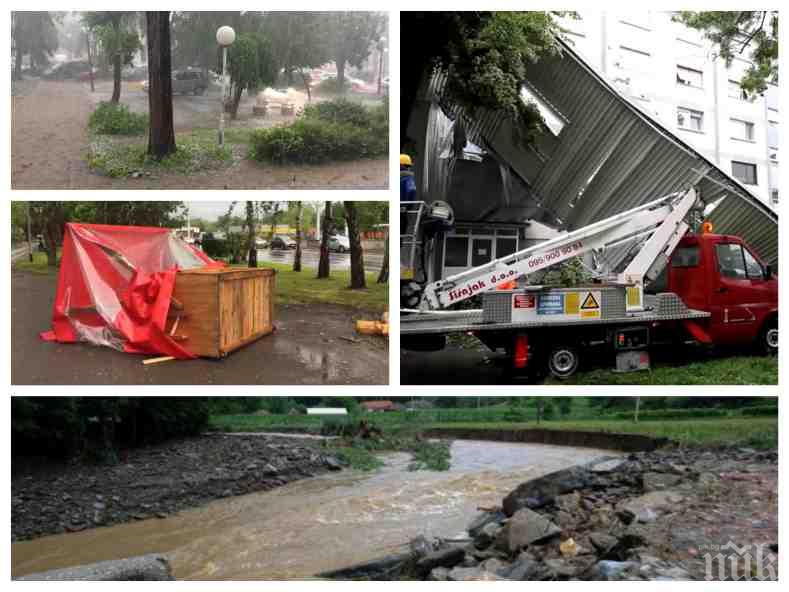 БЕДСТВИЕ НА БАЛКАНИТЕ: Наводнения и хаос заради гръмотевичните бури и проливните дъждове (СНИМКИ/ВИДЕО)