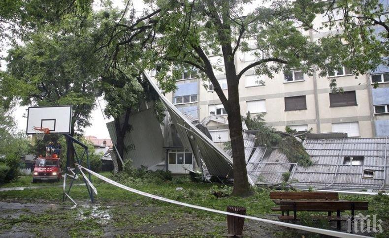 Бурен вятър предизвика сериозни щети в Загреб

 