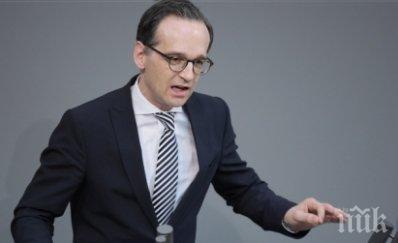 визита германският външен министър пристига българия