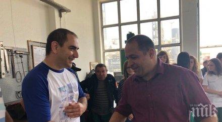кандидатът евродепутат младен шишков срещна работници рафинерия белозем