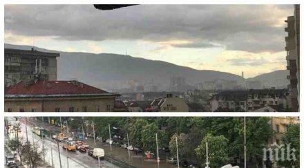 буря софия гърми трещи лее проливен дъжд