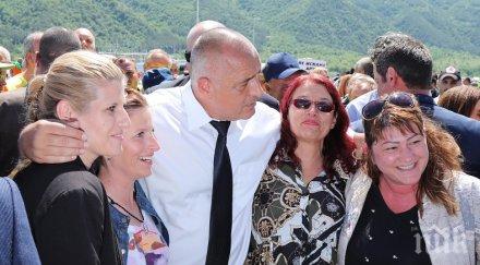 първо пик бойко борисов откри нова отсечка магистрала струма снимки обновена