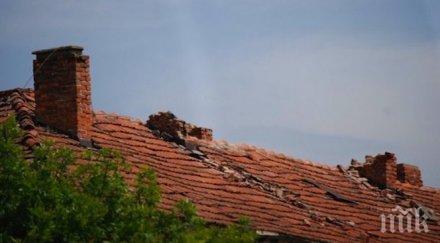 шок силният вятър взе жертва божурище тухли изсипаха главата годишен мъж