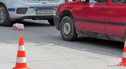 кола помете жена пешеходна пътека кърджали