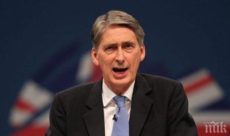 Британският финансов министър предупреди за опасностите от Брекзит без сделка