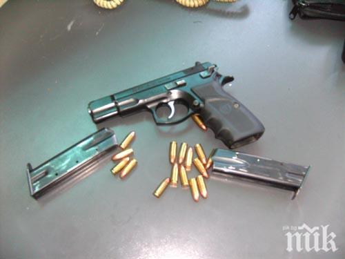Конфискуваха пистолет и боеприпаси в Монтанско