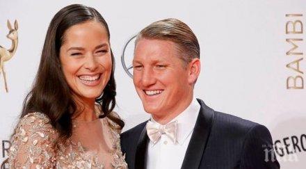 бивша тениса футболист чакат второто дете