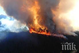 близо 600 огнеборци борят пожар западната част канада