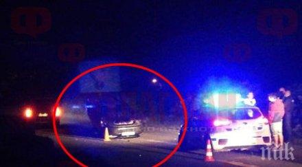 среднощен екшън кола обърна таван пътя поморие