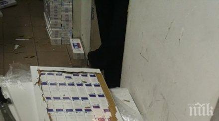 митничарите заловиха 6630 кутии контрабандни цигари