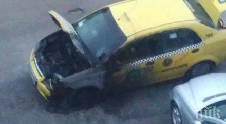 последните минути такси пламна бензиностанция софия снимки