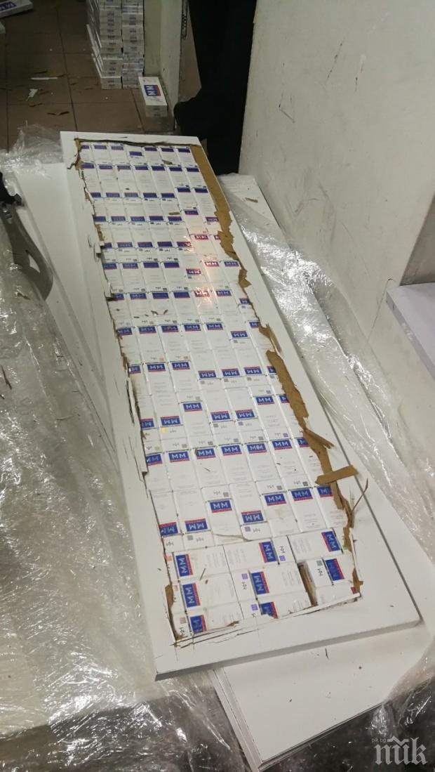 Митничарите заловиха 6630 кутии контрабандни цигари