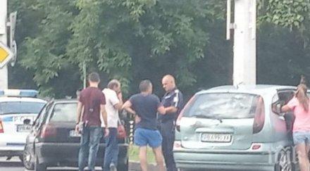 пловдив две коли помляха кръговото панаира снимки