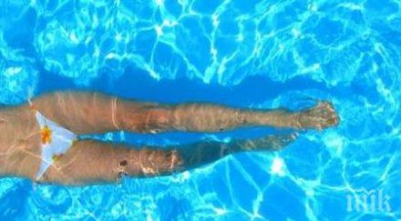 внимавайте басейна глътка вода докара диария