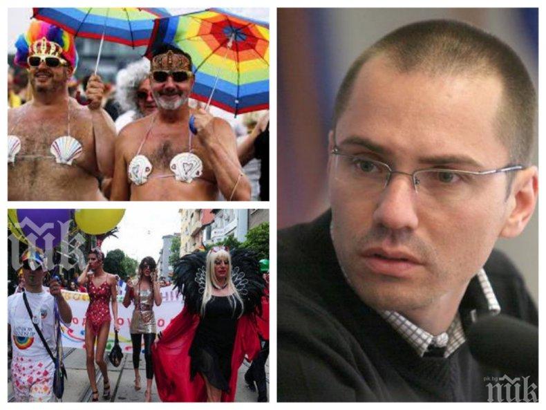САМО В ПИК! Ангел Джамбазки изригна срещу гей парада: Жълто-паветни негодници от розовата десница ни провокират с перверзии и посягат на децата ни!