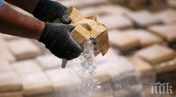 УДАР: Над 1 тон кокаин за 49 млн. евро. задържаха в Португалия