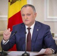 Президентът на Молдова категоричен: Предсрочните избори са неизбежни