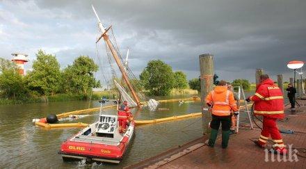 ретро кораб реставриран милиона евро потъна германия