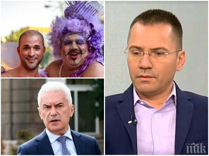В ДЕСЕТКАТА: Джамбазки срина Сидеров за сексуалните му намеци и заклейми гей парада: Това нахално събитие има недопустими политически искания