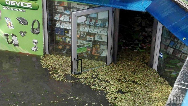 СЛЕД НАВОДНЕНИЯТА: Вадят магазините от подлезите в Пловдив