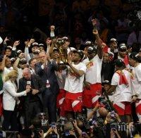 Торонто спечели титлата в НБА! Съдбата обърна гръб на Голдън Стейт - за първи път трофеят напуска САЩ
