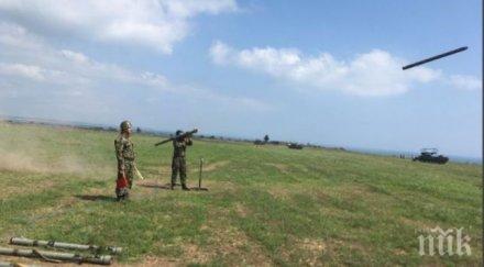 стартира учението бойни стрелби шабла снимки