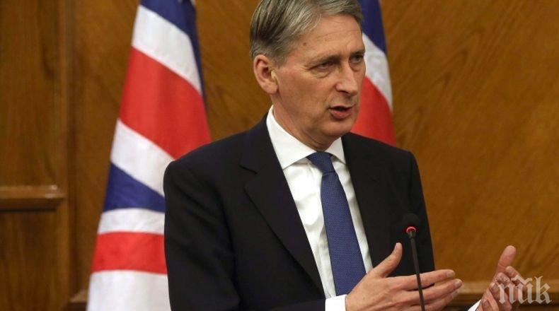 Финансовият министър на Великобритания призна: Брекзит до края на октомври е неосъществима задача