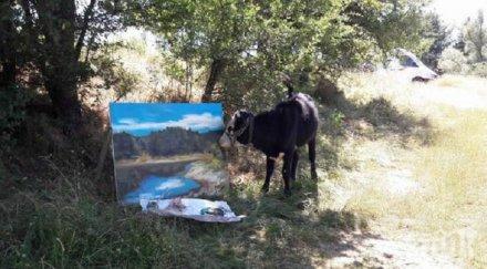 художници рисуват къщите бабите свежен