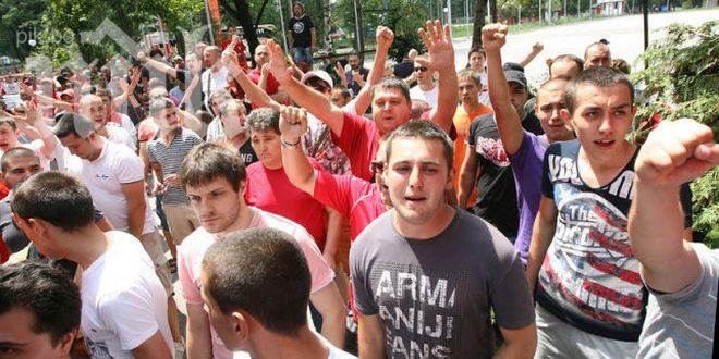 Екшън на шествието на феновете на ЦСКА, 8 арестувани