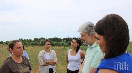 министър димов провери възстановяването понто сарматските степи снимки