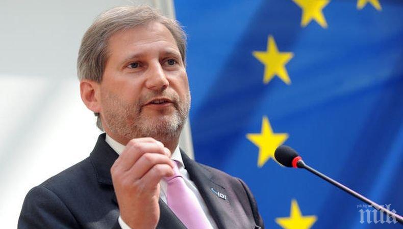 Еврокомисар: Трудно е да се мотивират Косово и Сърбия да се завърнат към преговори