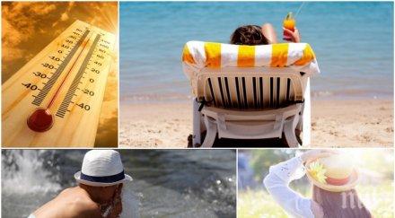 гореща неделя живакът скача градуса удрят летни бури карта