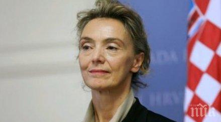 външният министър хърватия избрана генерален секретар съвета европа
