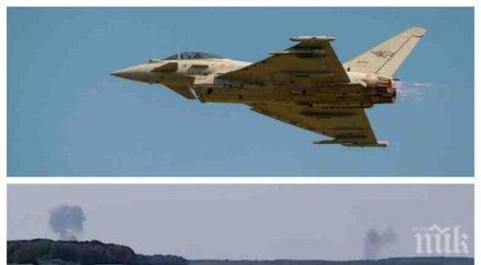 изтребители сблъскаха небето германия издирват единия пилот видео