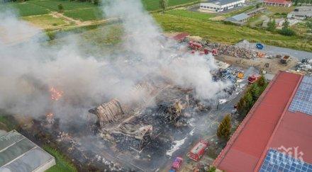 голям пожар бушува завод преработка химикали хърватия