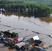 Наводнения потопиха Русия: Циклон удари Сибир, петима са загинали