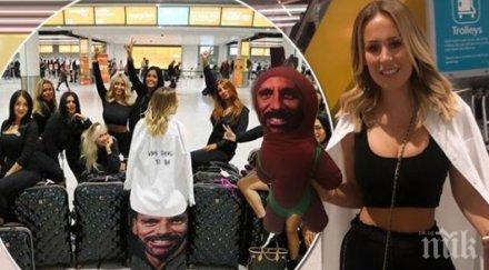 горещо годеницата рио фърдинанд моминско парти миконос снимки