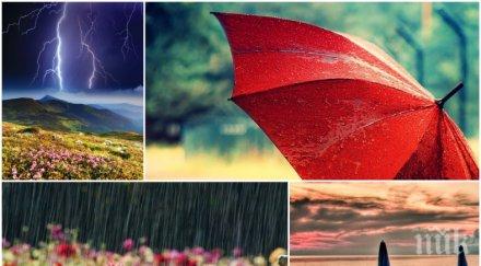 грабвайте чадърите захладнява обед загърми завали карта