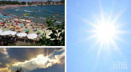 горещ четвъртък живакът удря градуса купести облаци планините без дъжд карта