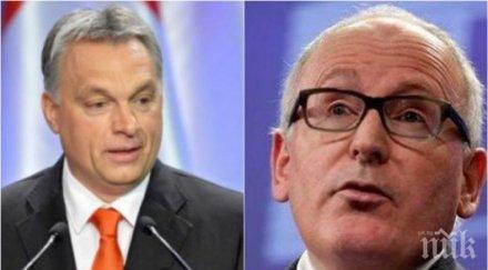 орбан тежък удар изборът тимерманс шеф било историческа грешка