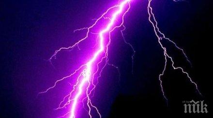 гръмотевица удари блок русе