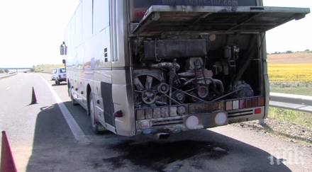 пламналият автобус деца тракия минал технически преглед пътуването