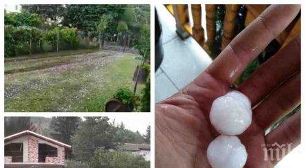 първо пик тъмни облаци погълнаха витоша зверска градушка орех млати софия снимки видео