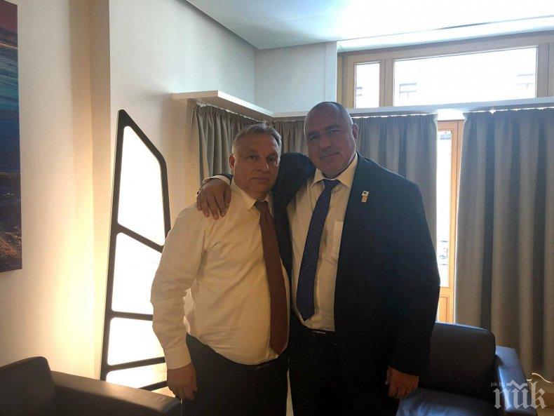 НА ЧЕТИРИ ОЧИ: Борисов и Орбан обсъдиха постовете в ЕС