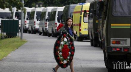 погребаха моряците загинали пожар руска подводница